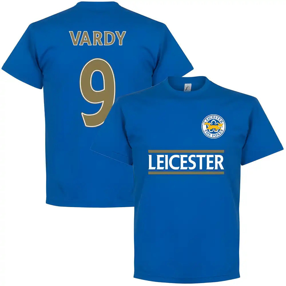 Leicester Vardy 9 Team T-shirt - Royal_0