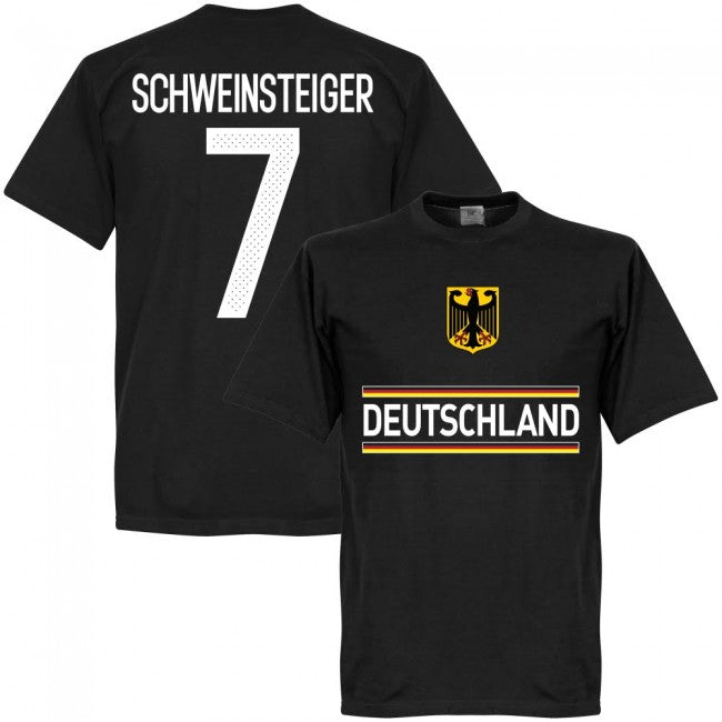 Germany Schweinsteiger 7 Team T-Shirt - Black_0