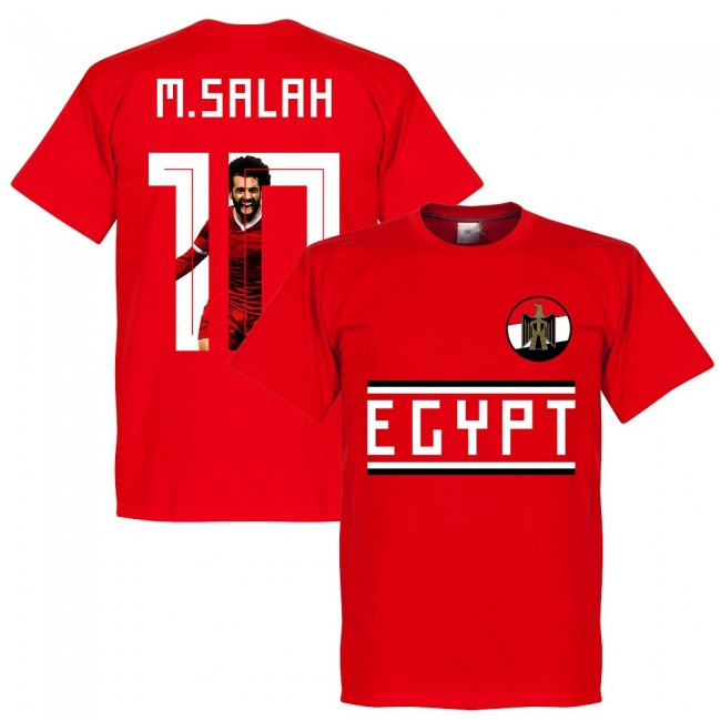 Egypt M. Salah 10 Gallery Team T-Shirt - Red_0