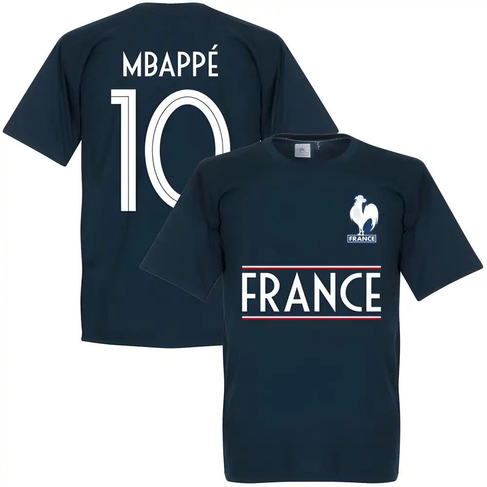 France Mbappe 10 Team T-Shirt - Navy_0