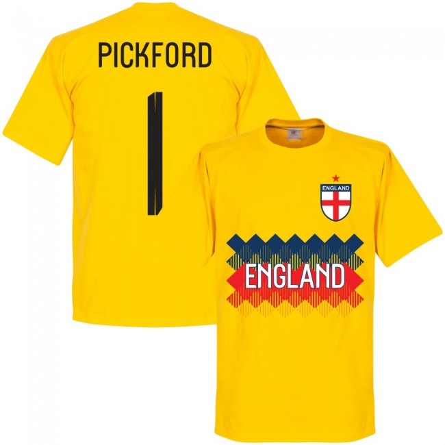 England Pickford 1 KIDS Team T-shirt - Yellow_0