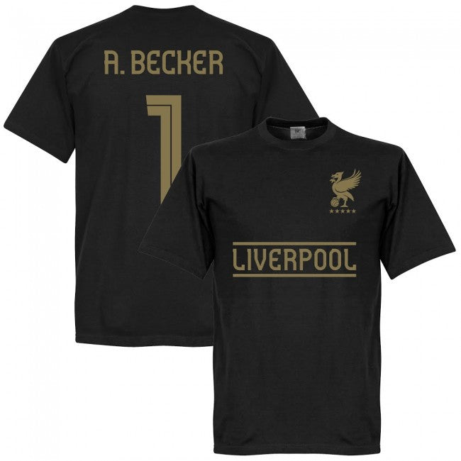 Liverpool Team A.Becker 1 KIDS T-shirt - Black/Gold_0