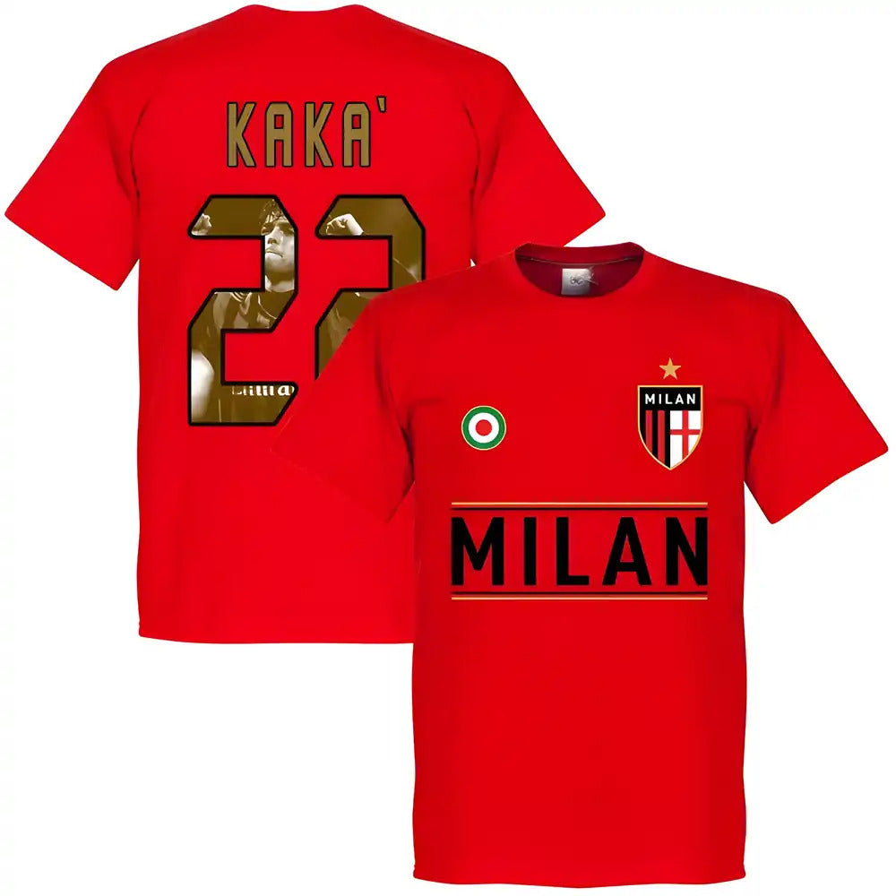 AC Milan Kaka 22 Gallery Team KIDS T-Shirt - Red_0