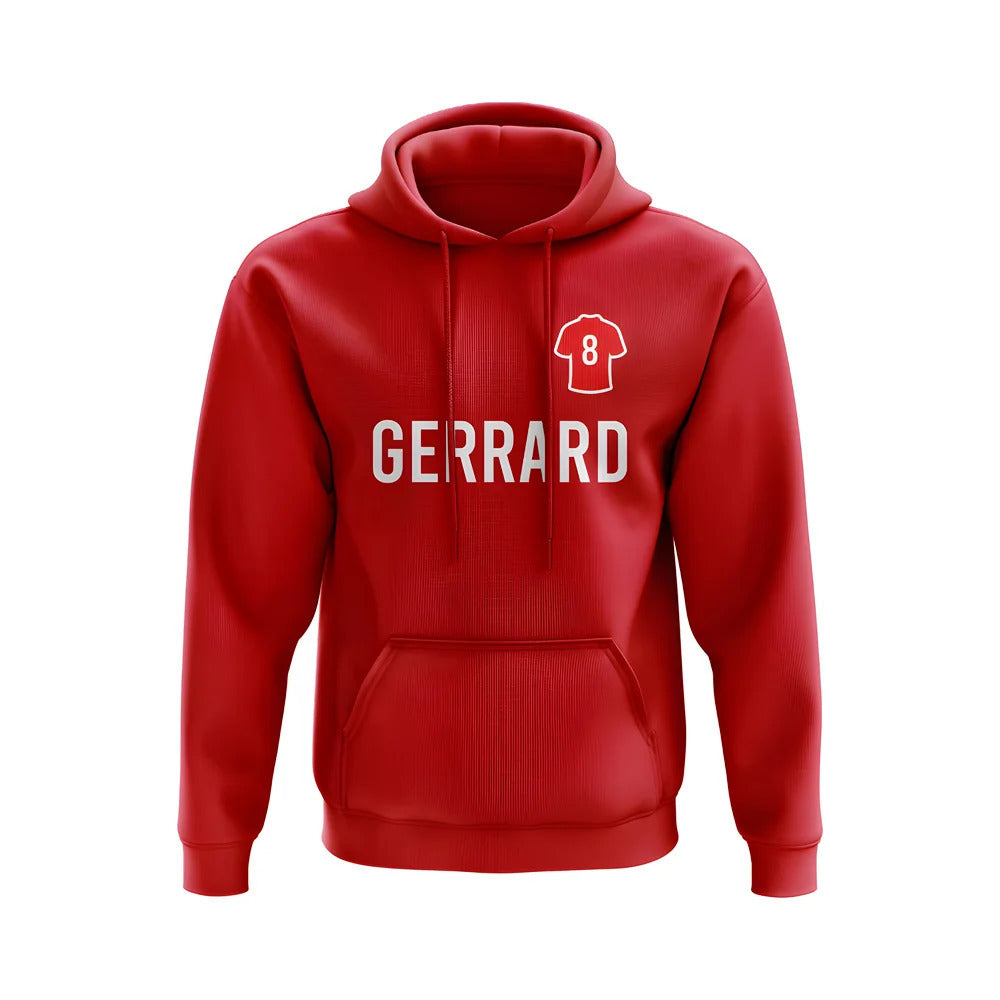Steven Gerrard Liverpool Number Hoody (Red)_0