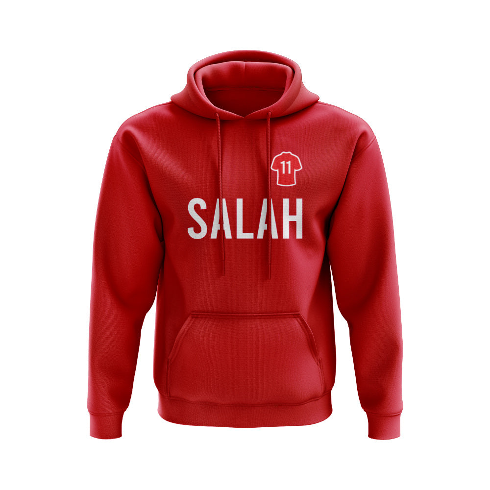 Mohamed Salah Liverpool Number Hoody (Red)_1