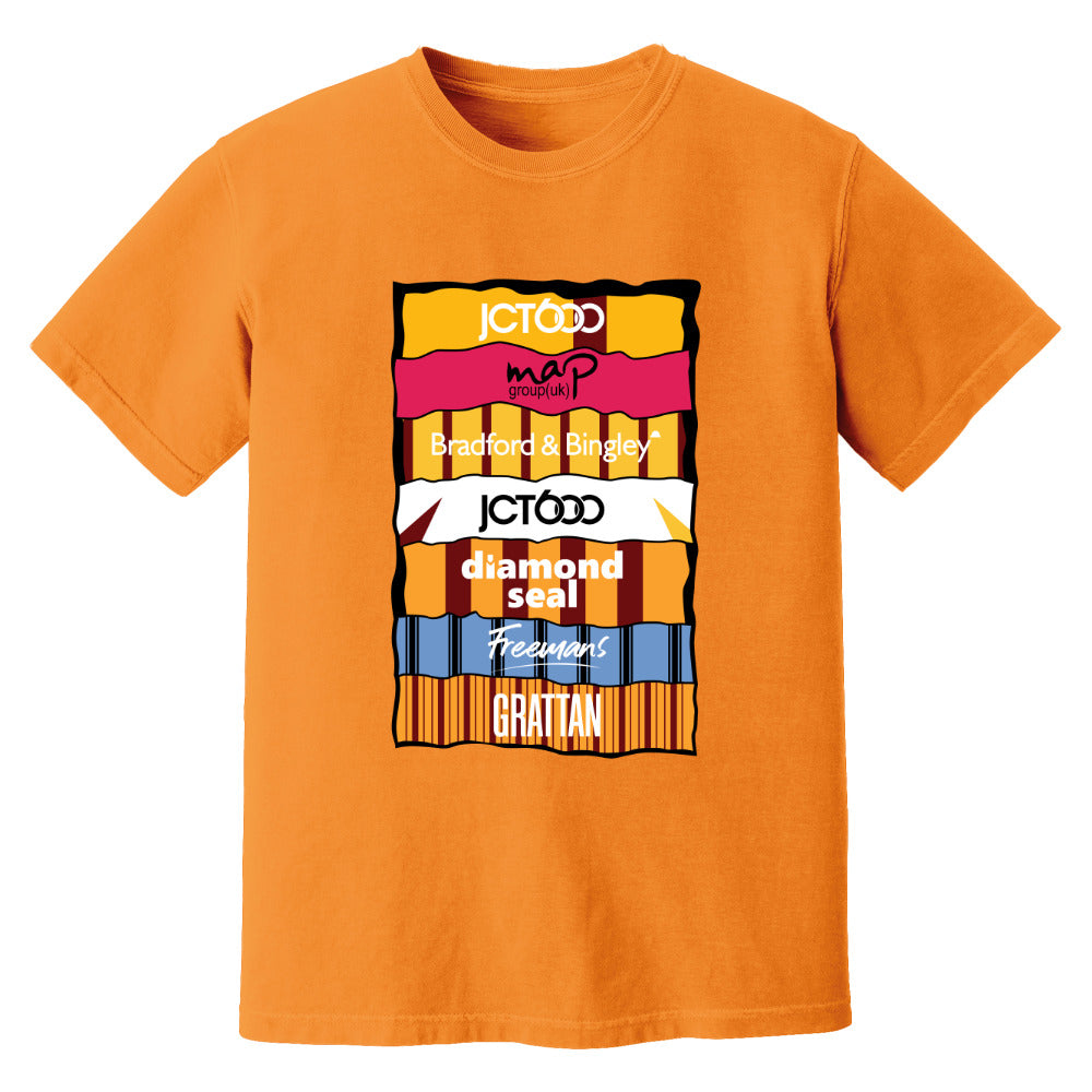 Bradford Sponsor History T-Shirt (Orange)_0