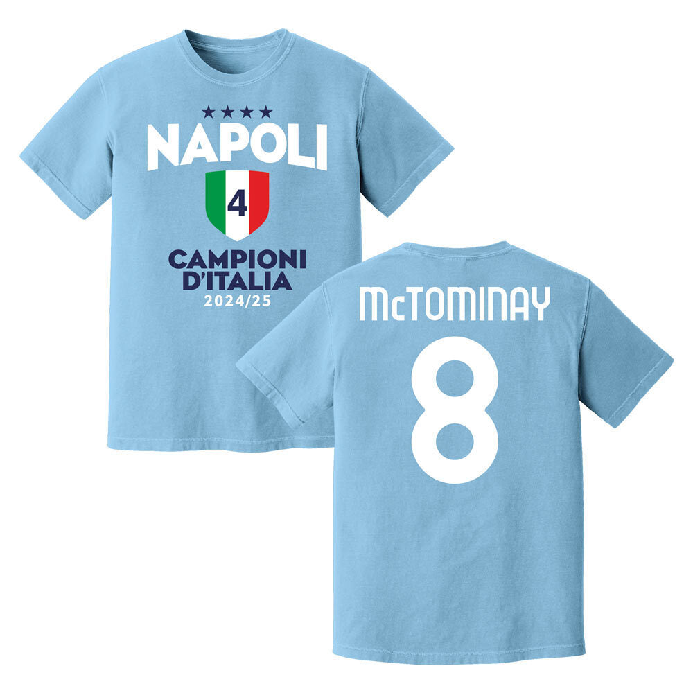 Napoli Champions Scott McTominay T-Shirt (Sky)_0