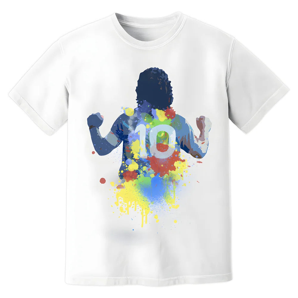 Diego Maradona Napoli Art T-Shirt (White)_0