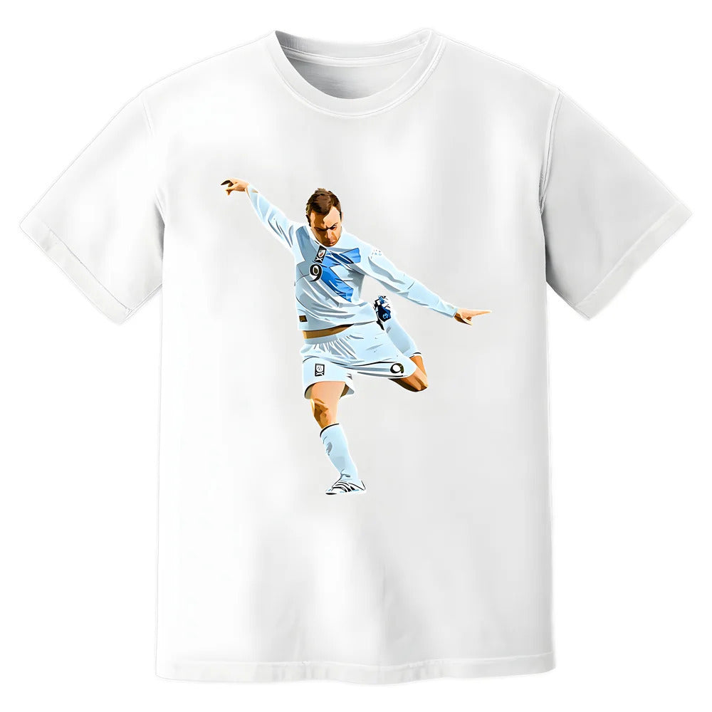 James McFadden Vs France Scotland Retro T-Shirt (White)_1