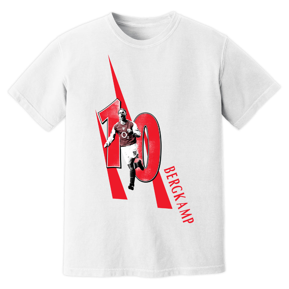 Dennis Bergkamp Arsenal Premier League Legend T-Shirt (White)_0