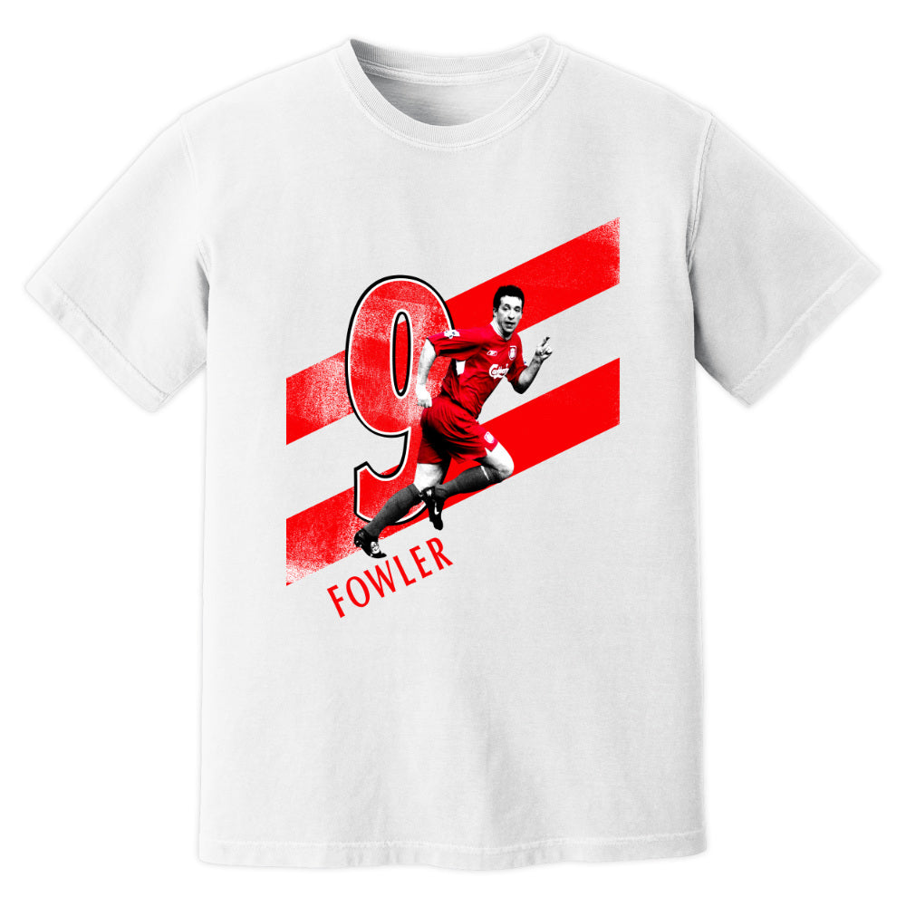 Robbie Fowler Liverpool Premier League Legend T-Shirt (White)_0