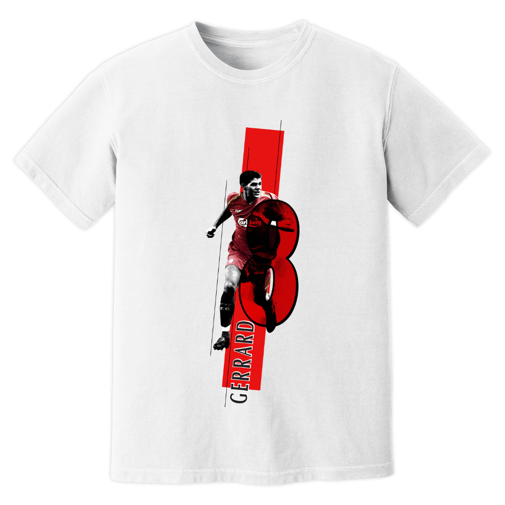 Steven Gerrard Liverpool Premier League Legend T-Shirt (White)_1