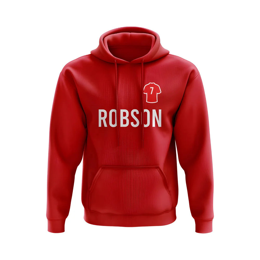 Bryan Robson Man United Number Hoody (Red)_1