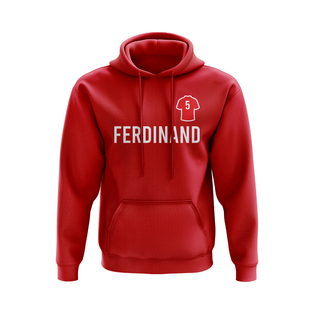 Rio Ferdinand Man United Number Hoody (Red)_1