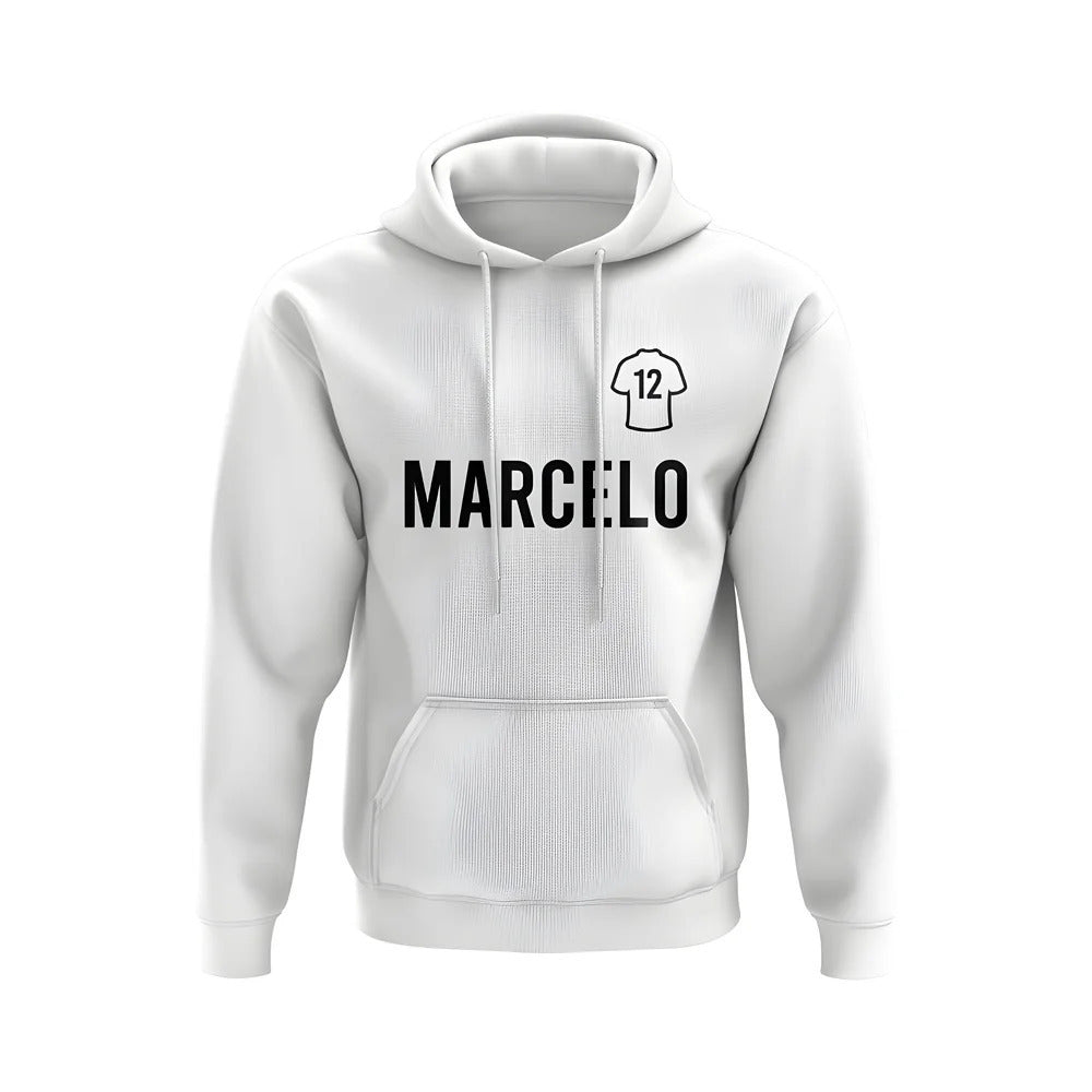 Marcelo Real Madrid Number Hoody (White)_1