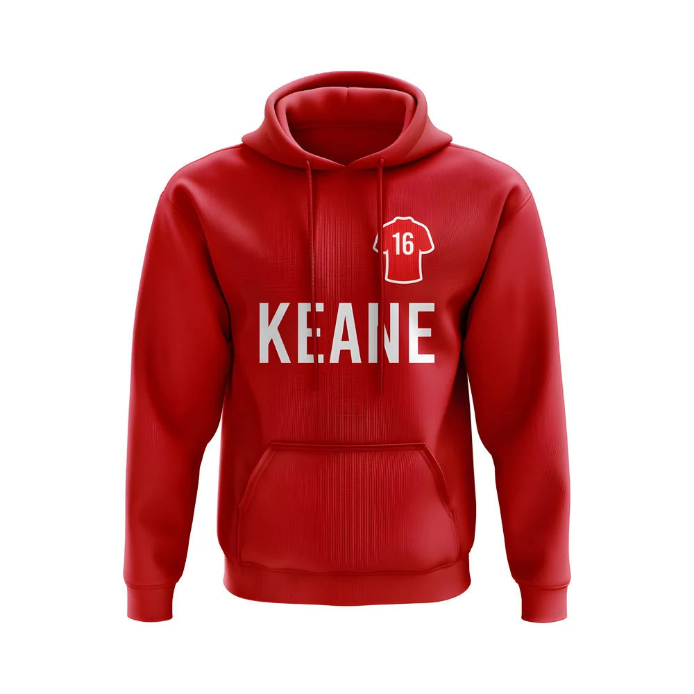 Roy Keane Man United Number Hoody (Red)_0