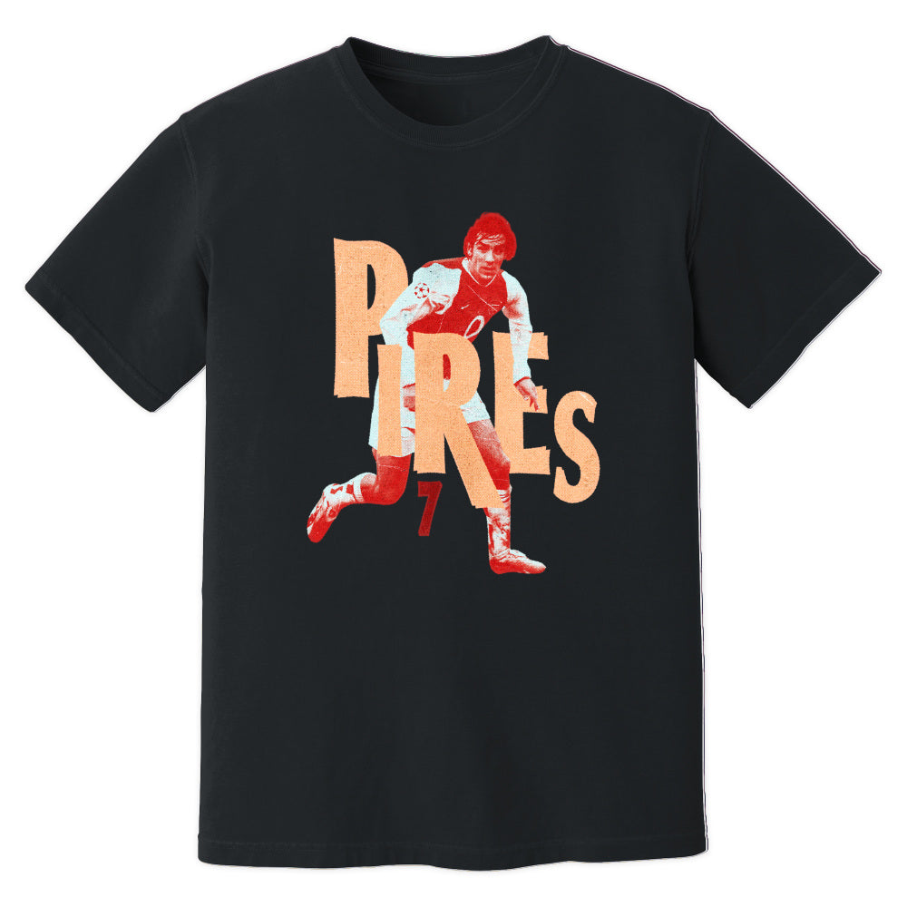 Robert Pires Arsenal Premier League Legend T-Shirt (Black)_0