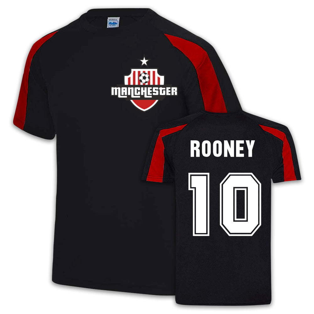 Wayne Rooney Manchester United Sport Training Jersey (Black)_0