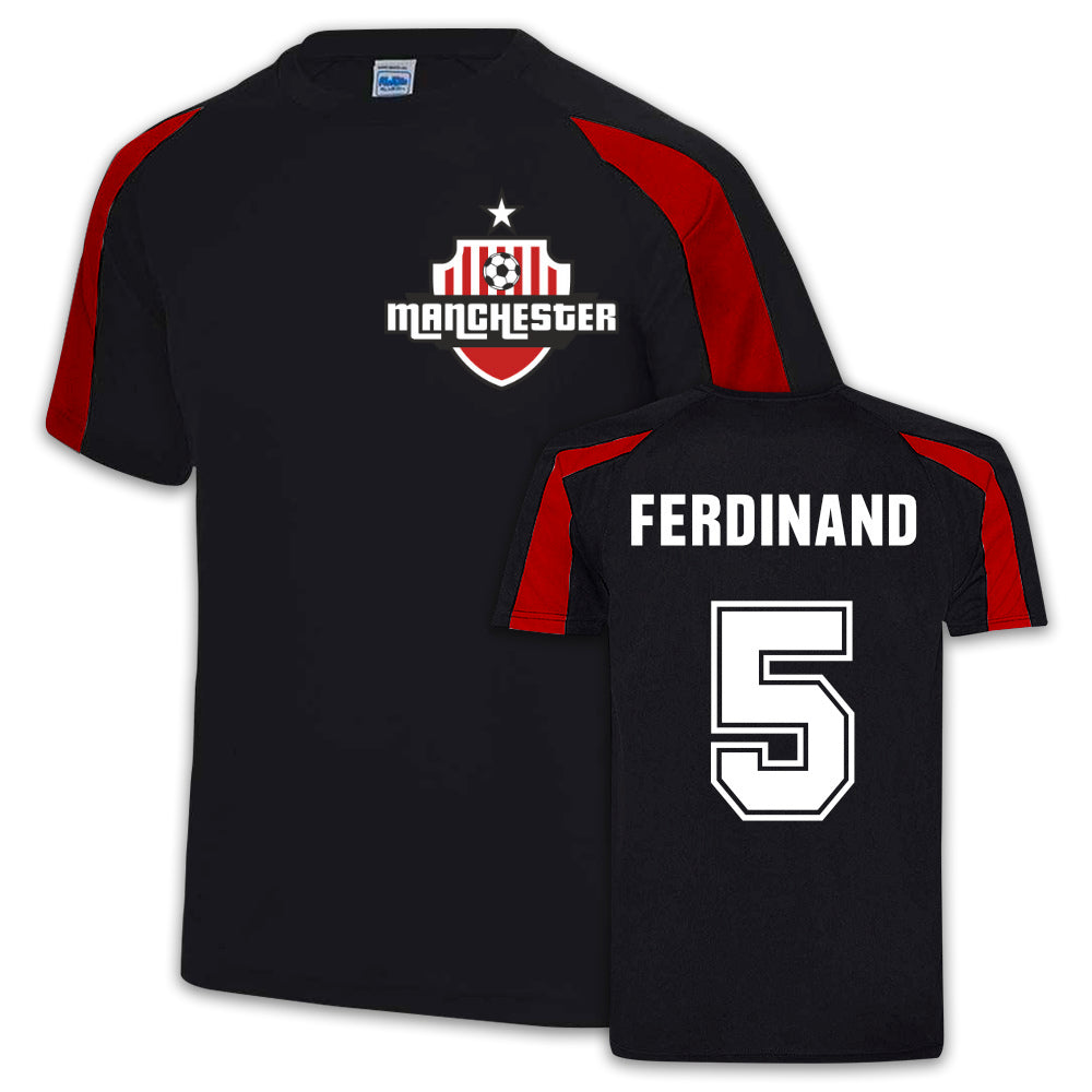 Rio Ferdinand Manchester United Sport Training Jersey (Black)_1