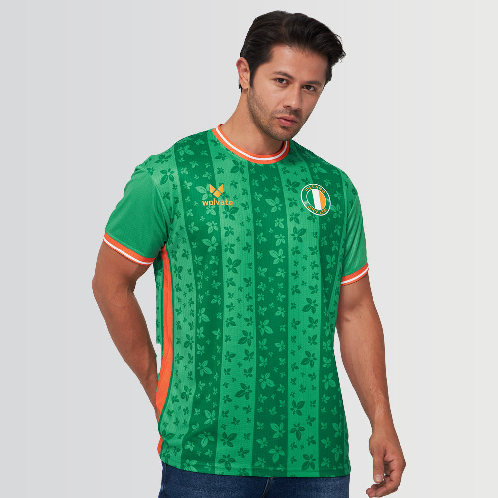 Ireland Legacy Football Jersey Green (Wolvate) kids Kids Short Sleeve_0
