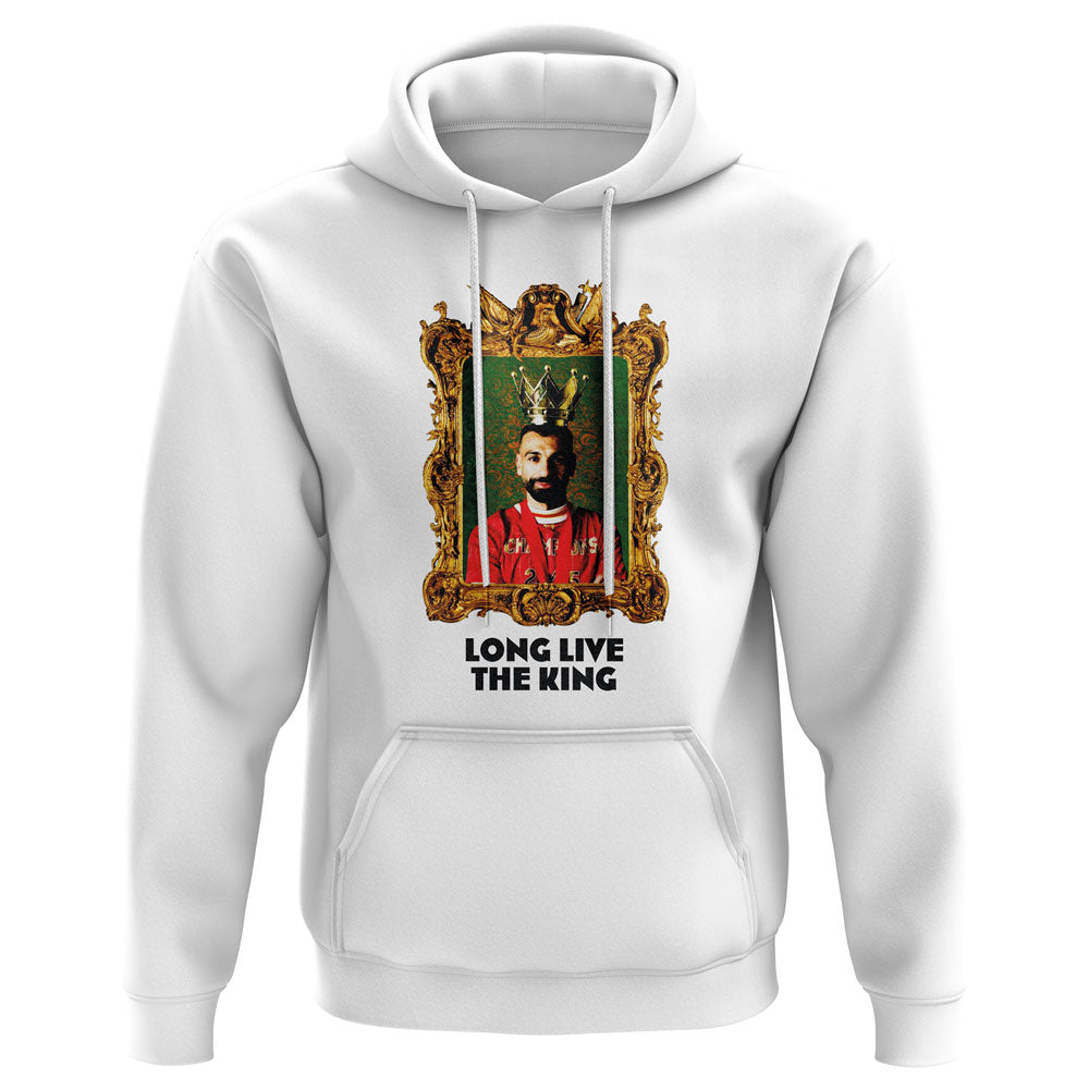 Mo Salah Long Live The King Liverpool Hoody (White)_0