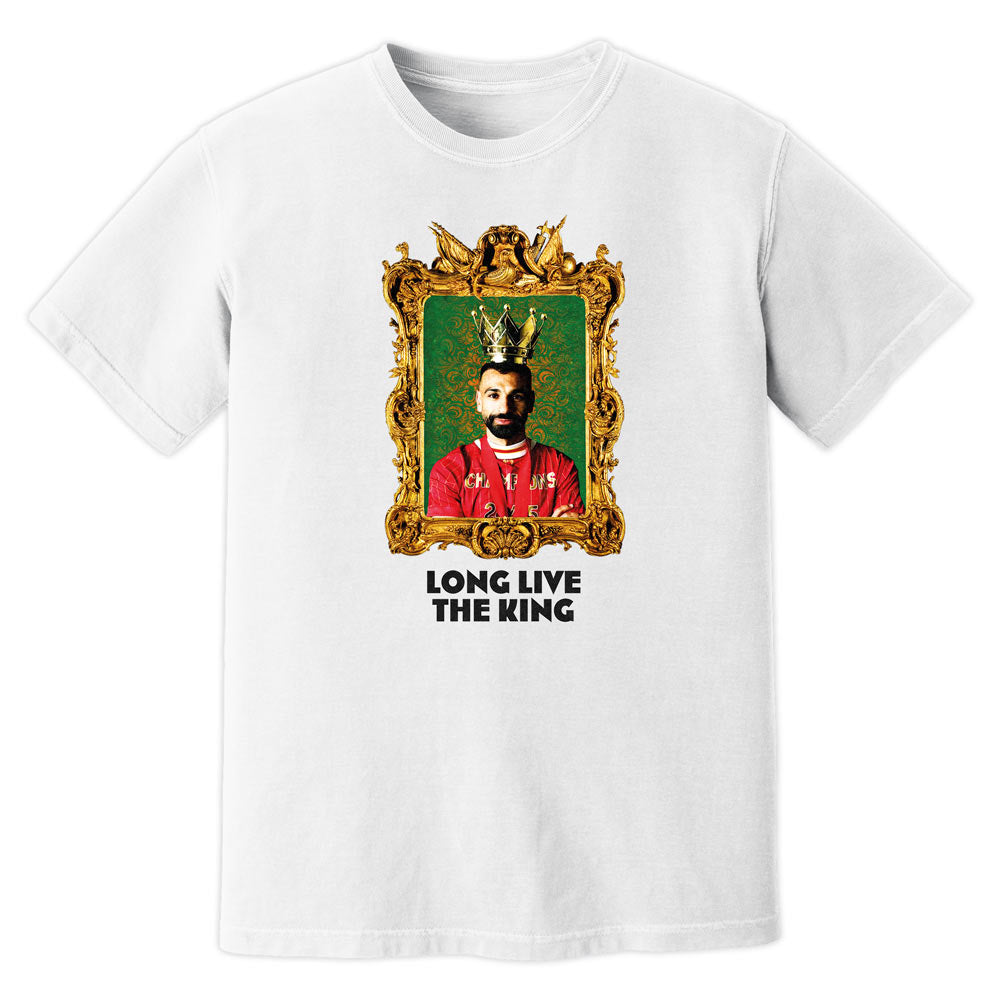 Mo Salah Long Live The King Liverpool T-Shirt (White)_0