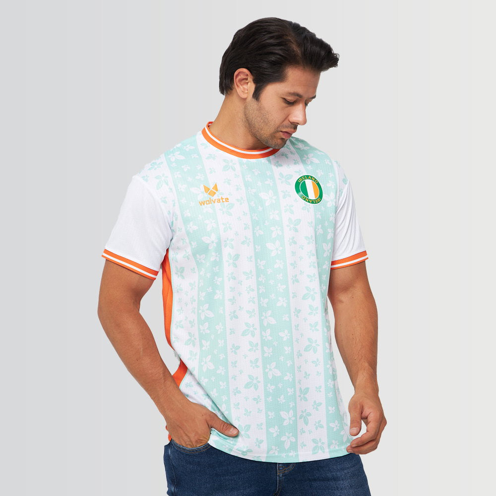 Ireland Legacy Football Jersey White (Wolvate) Adult Short Sleeve (Ferguson 9)_2