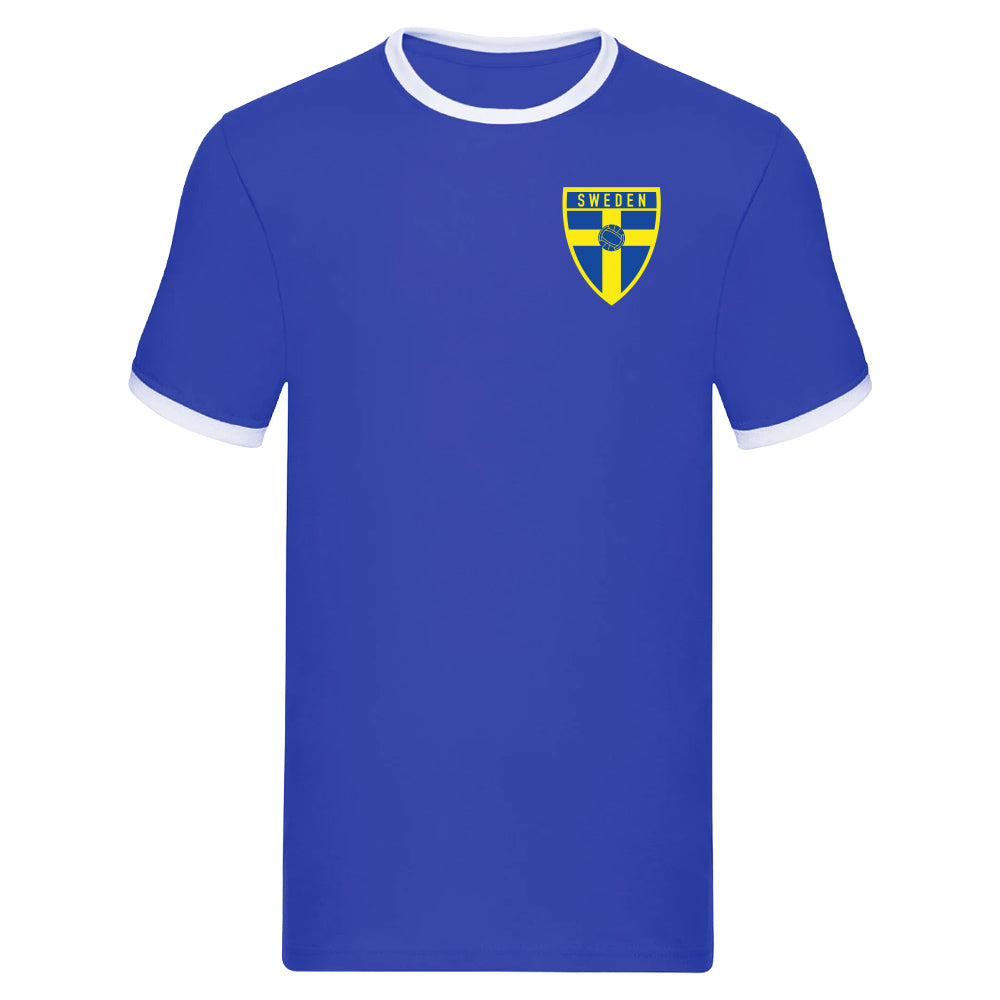 Sweden Logo Ringer Tee (Blue)_0