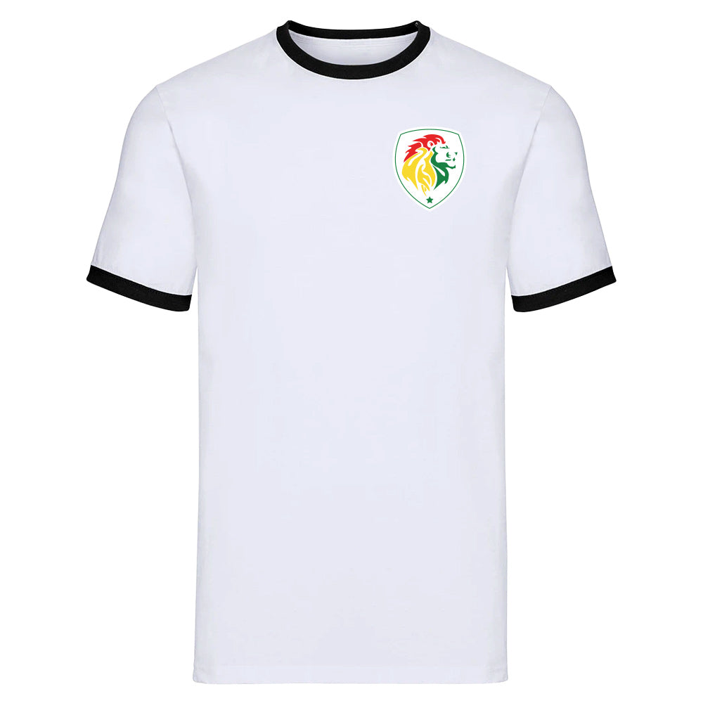 Senegal Logo Ringer Tee (White)_0