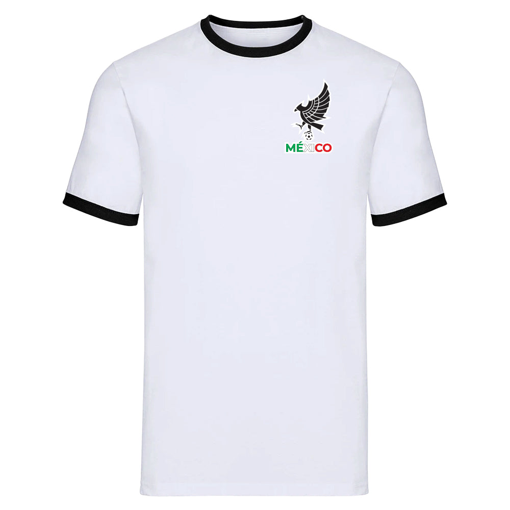 Mexico Logo Ringer Tee (White)_0