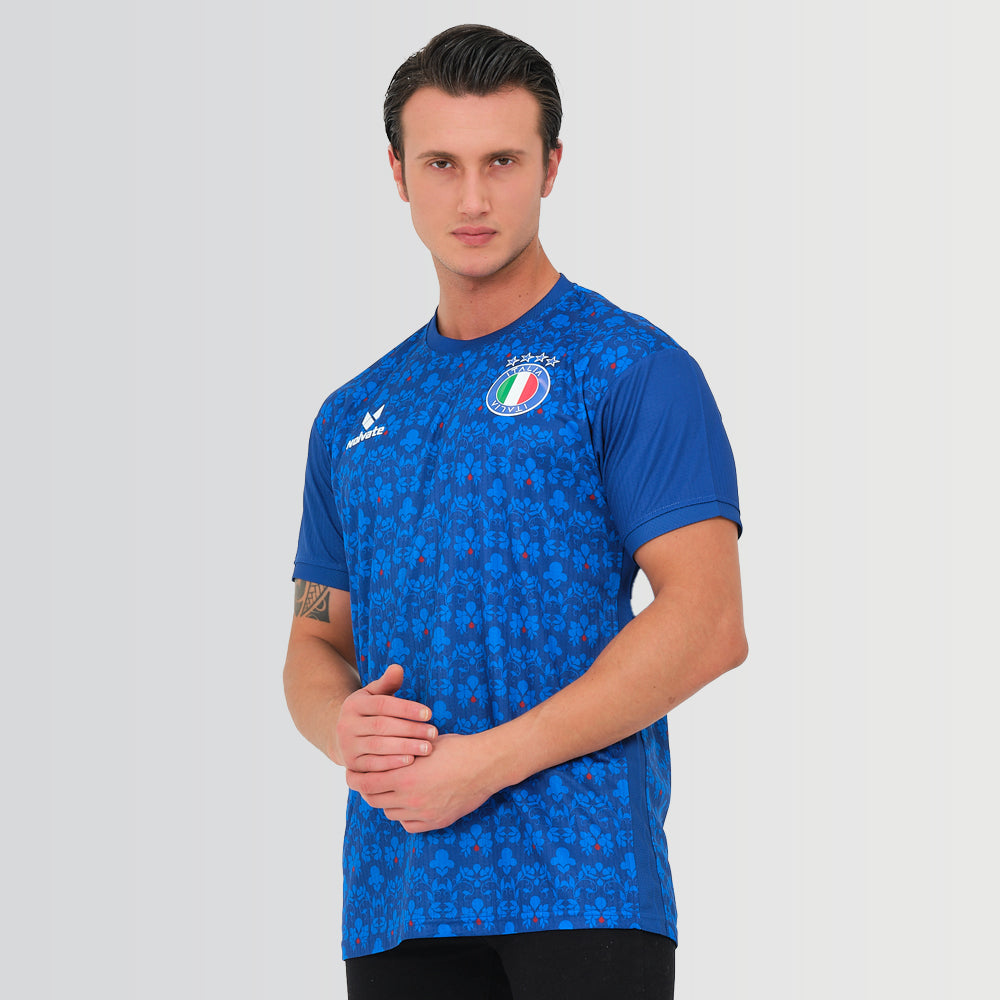 Italy Legacy Football Jersey Blue (Wolvate) Kids Short Sleeve_0