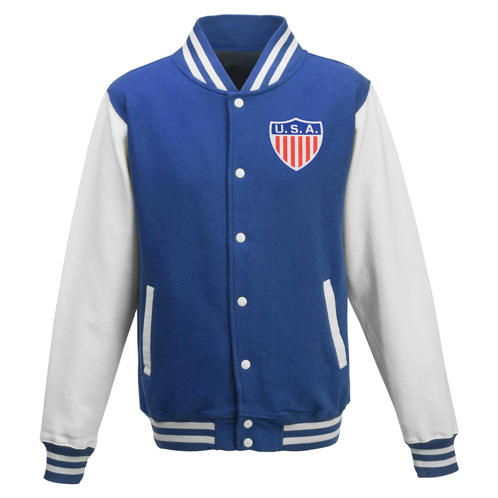 Scotland National Team College Baseball Jacket (Blue)_0