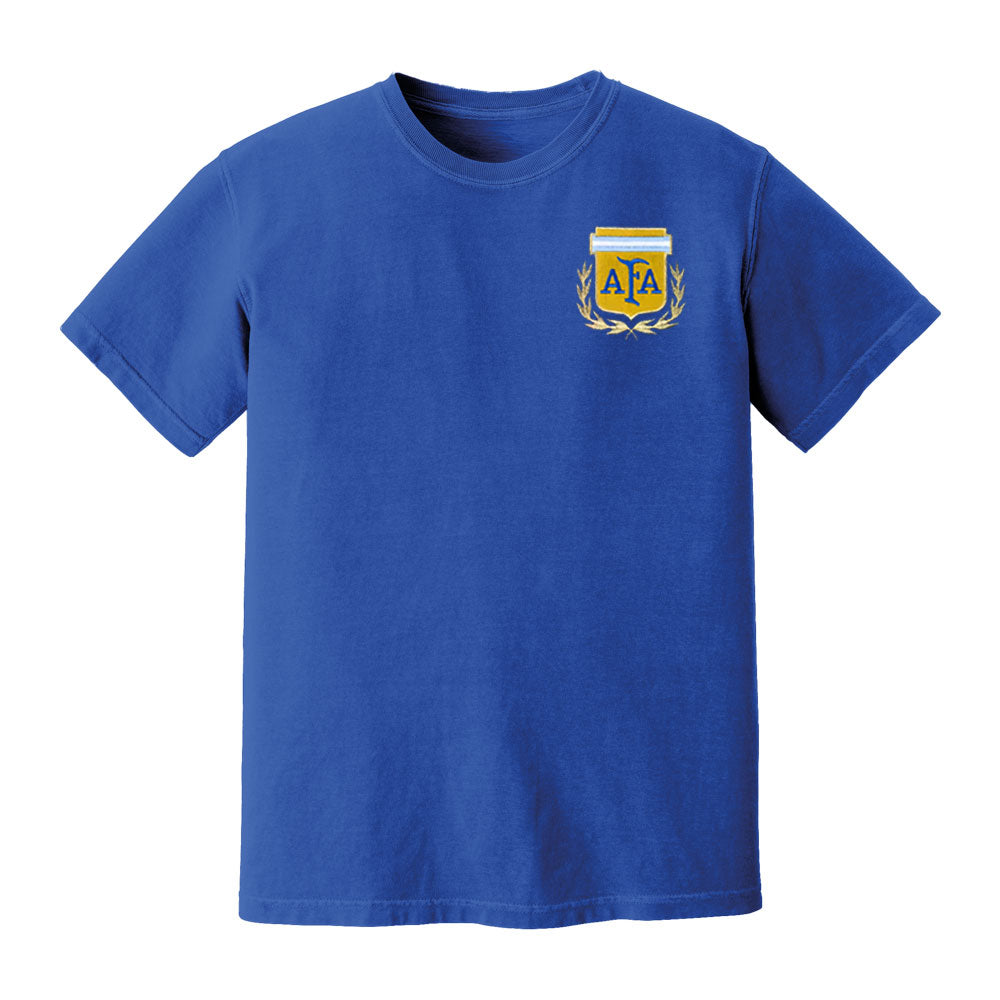Argentina National Team Embroidered Tee (Royal Blue)_0