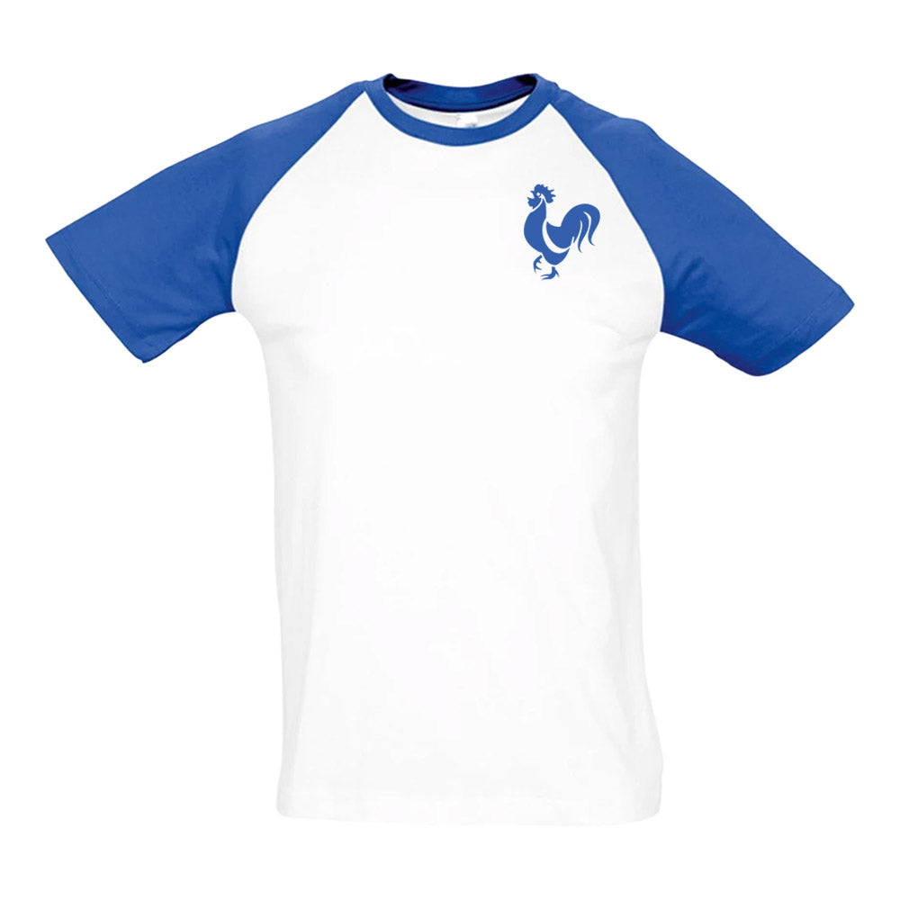 France National Team Embroidered Contrast Tee (White)_0