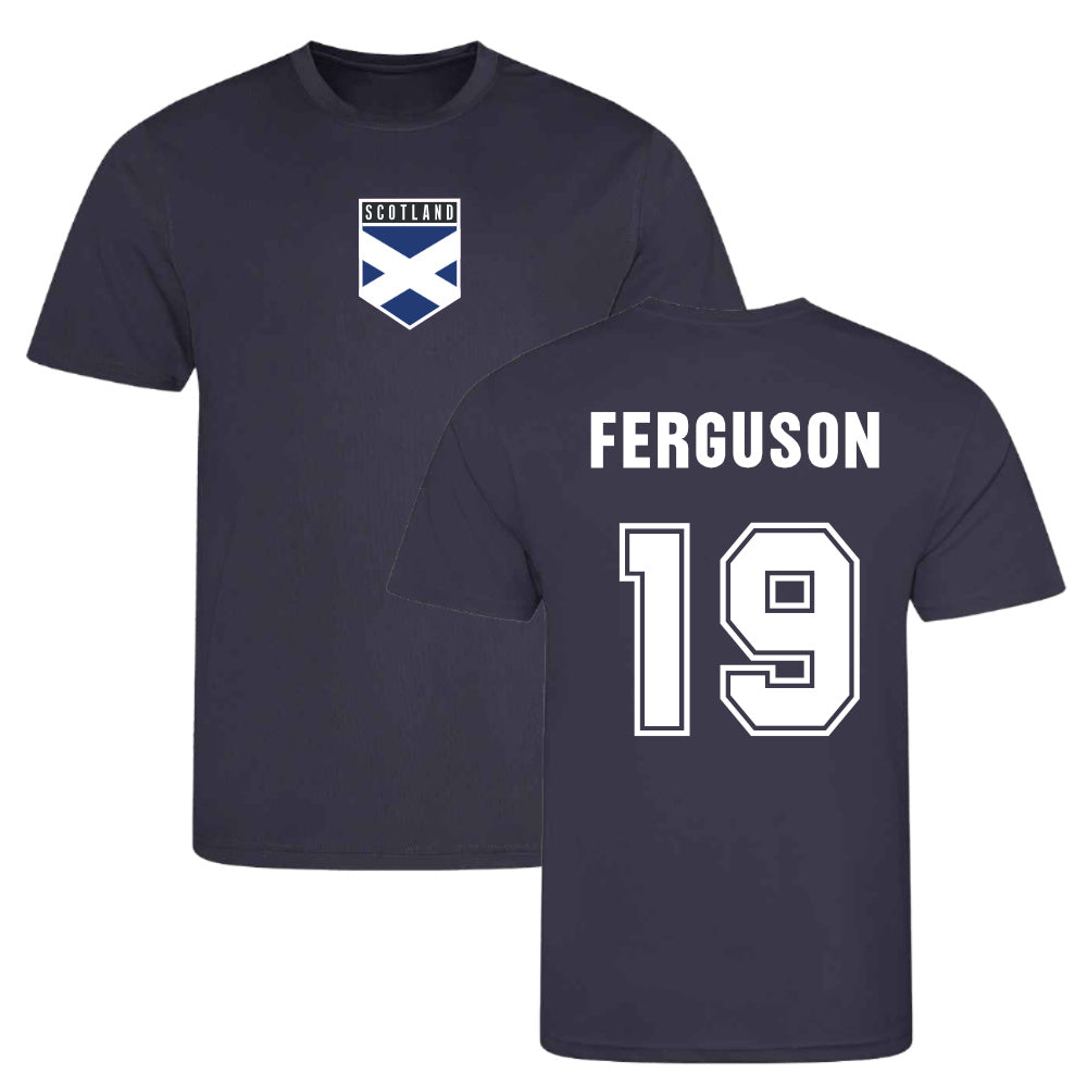 Lewis Ferguson Scotland Training Jersey (Navy)_0