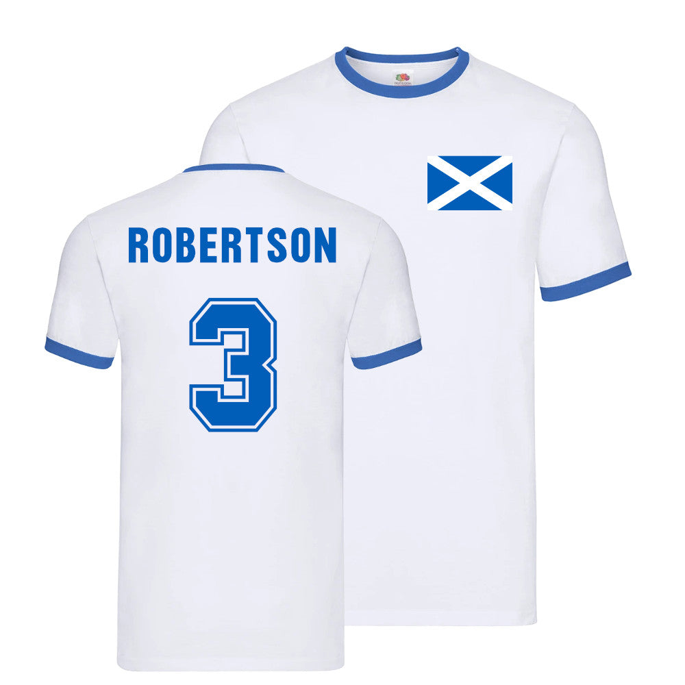 Andy Robertson Scotland Ringer T-Shirt (White)_0