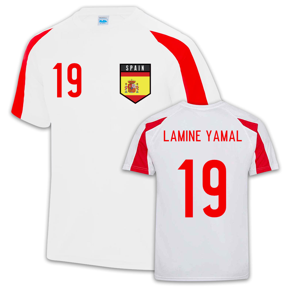 Lamine Yamal Spain Sports Training Jersey (White)_0