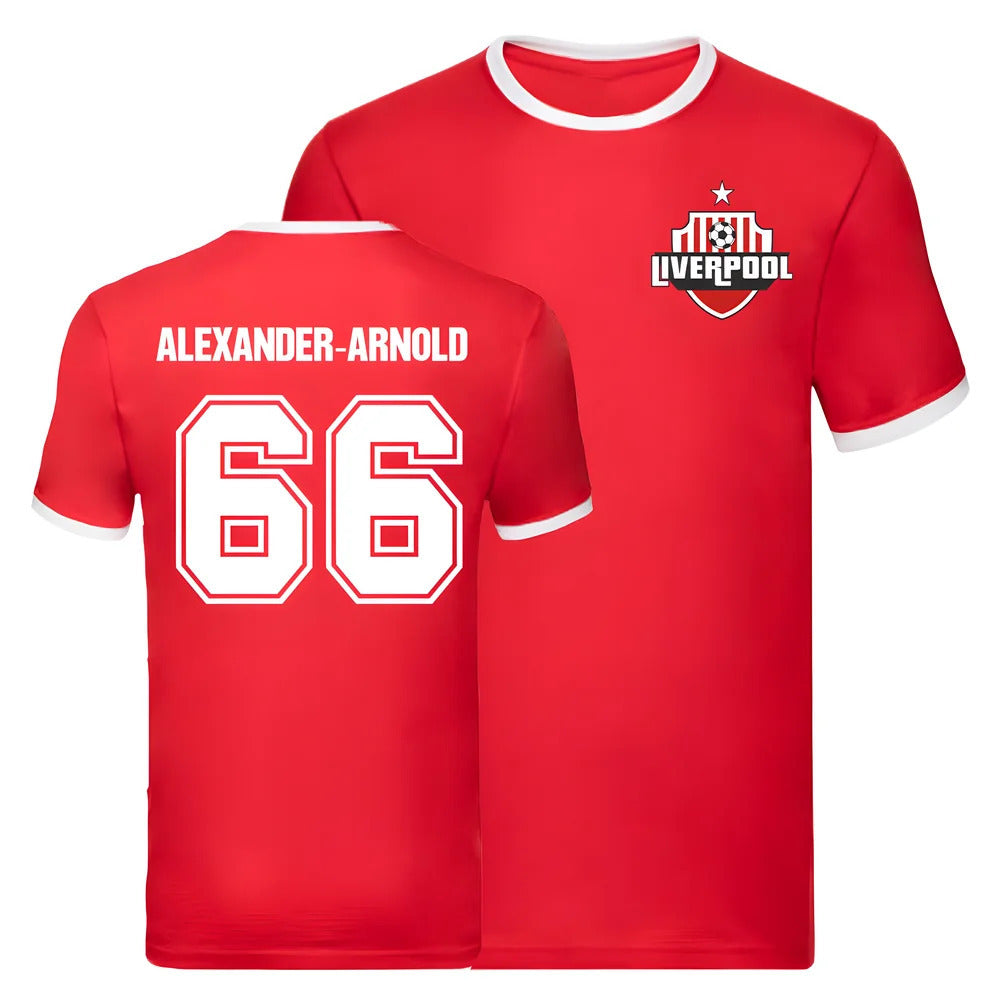 Trent Alexander-Arnold Liverpool Ringer Tee (Red)_1