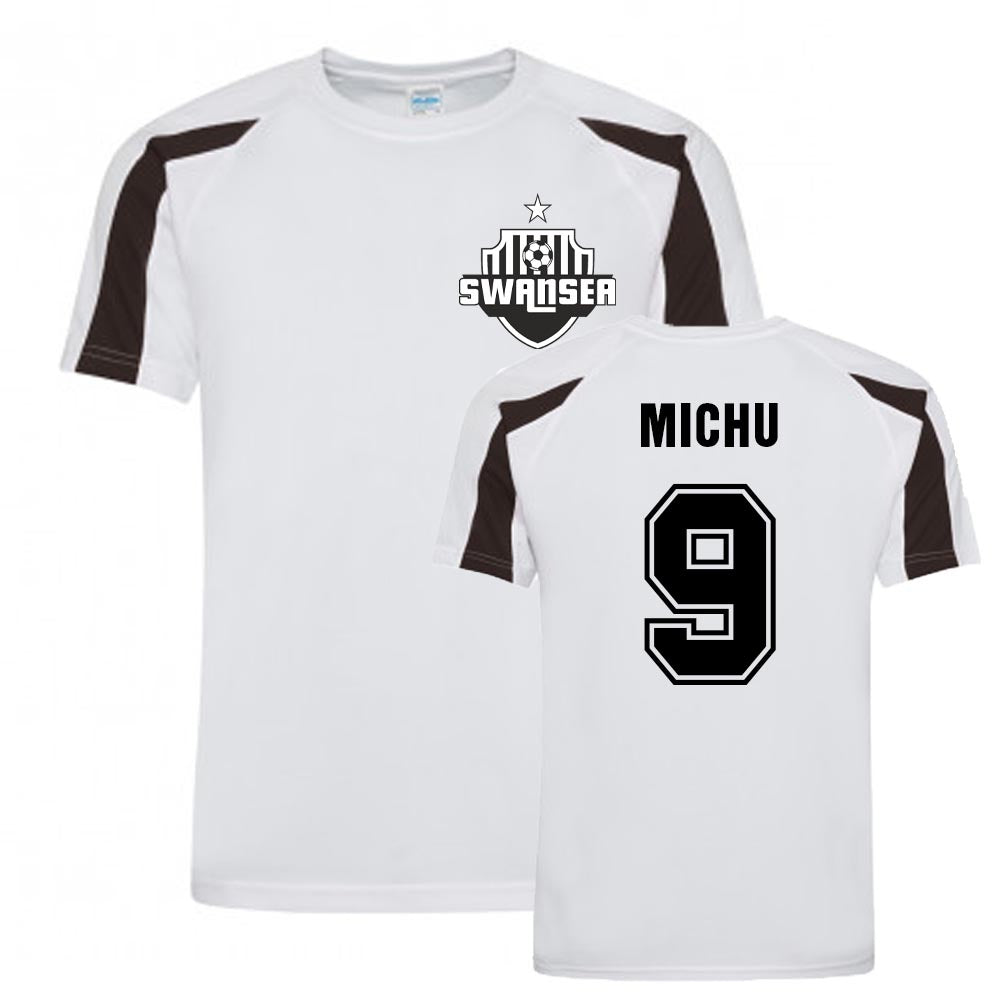 Michu Swansea Sports Training Jersey (White)_1