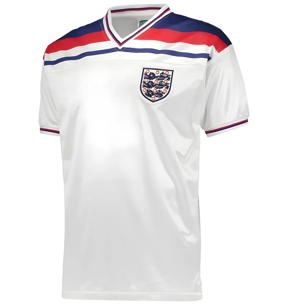 Score Draw England World Cup 1982 Home Shirt (Brooking 3)_2