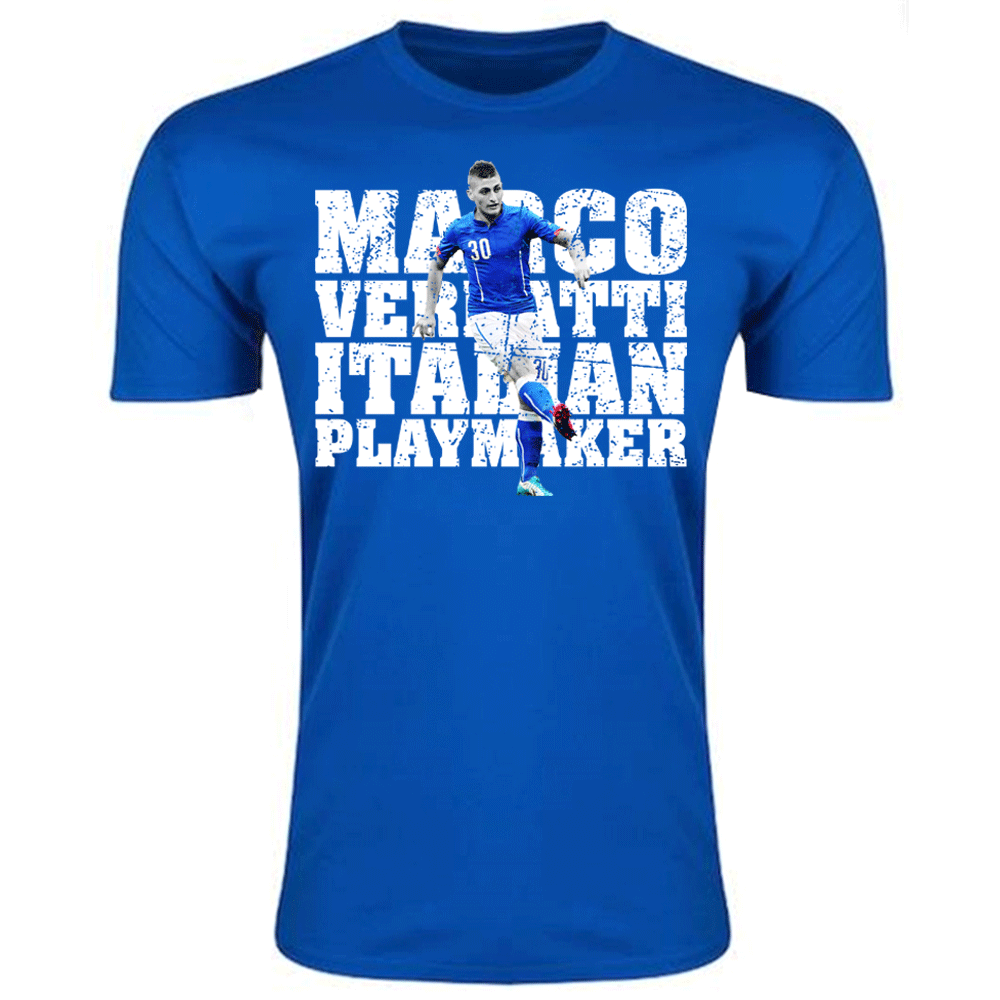 Marco Verratti Italy Player T-Shirt (Royal) - Kids_0