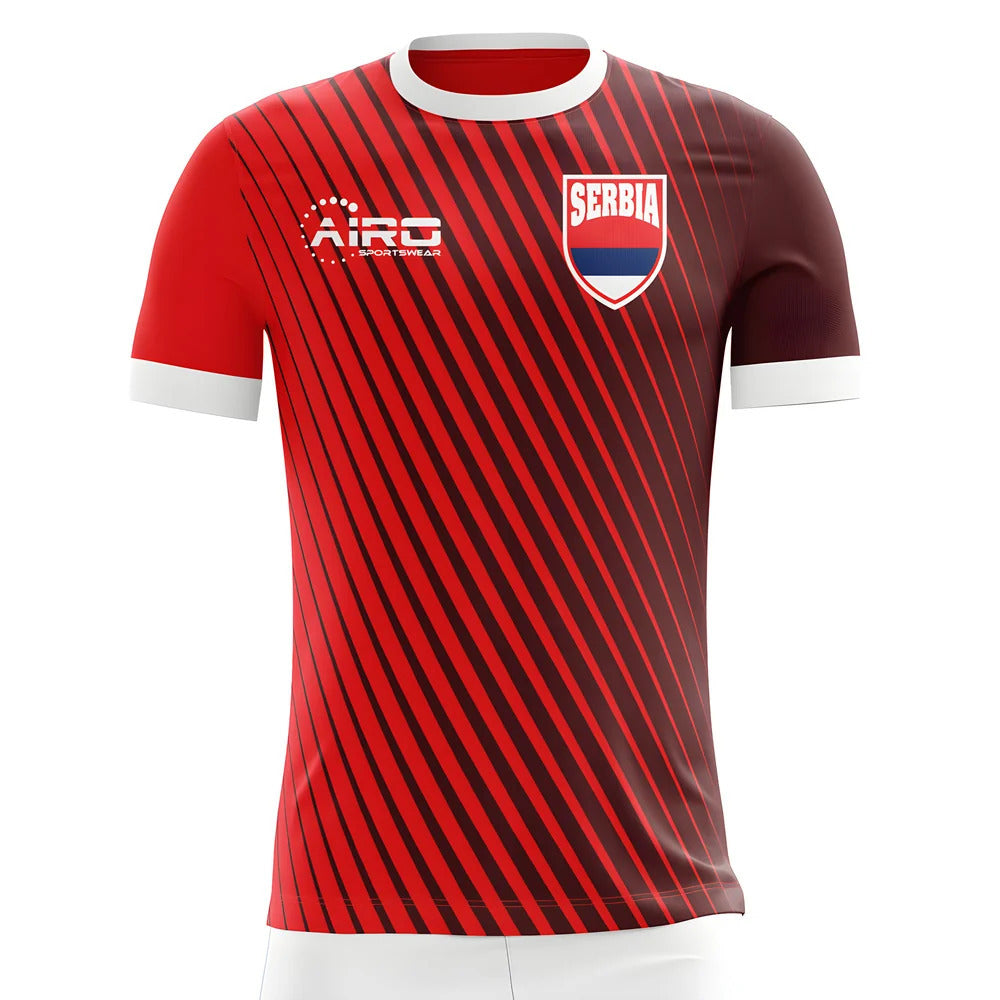 2025-2026 Serbia Home Concept Football Shirt - Kids (Long Sleeve)_0