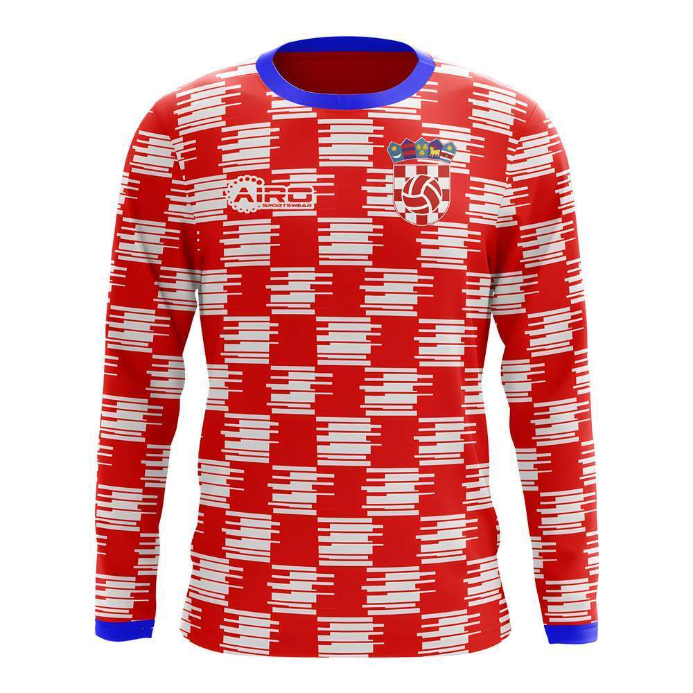 2025-2026 Croatia Long Sleeve Home Concept Football Shirt (Kids)_0