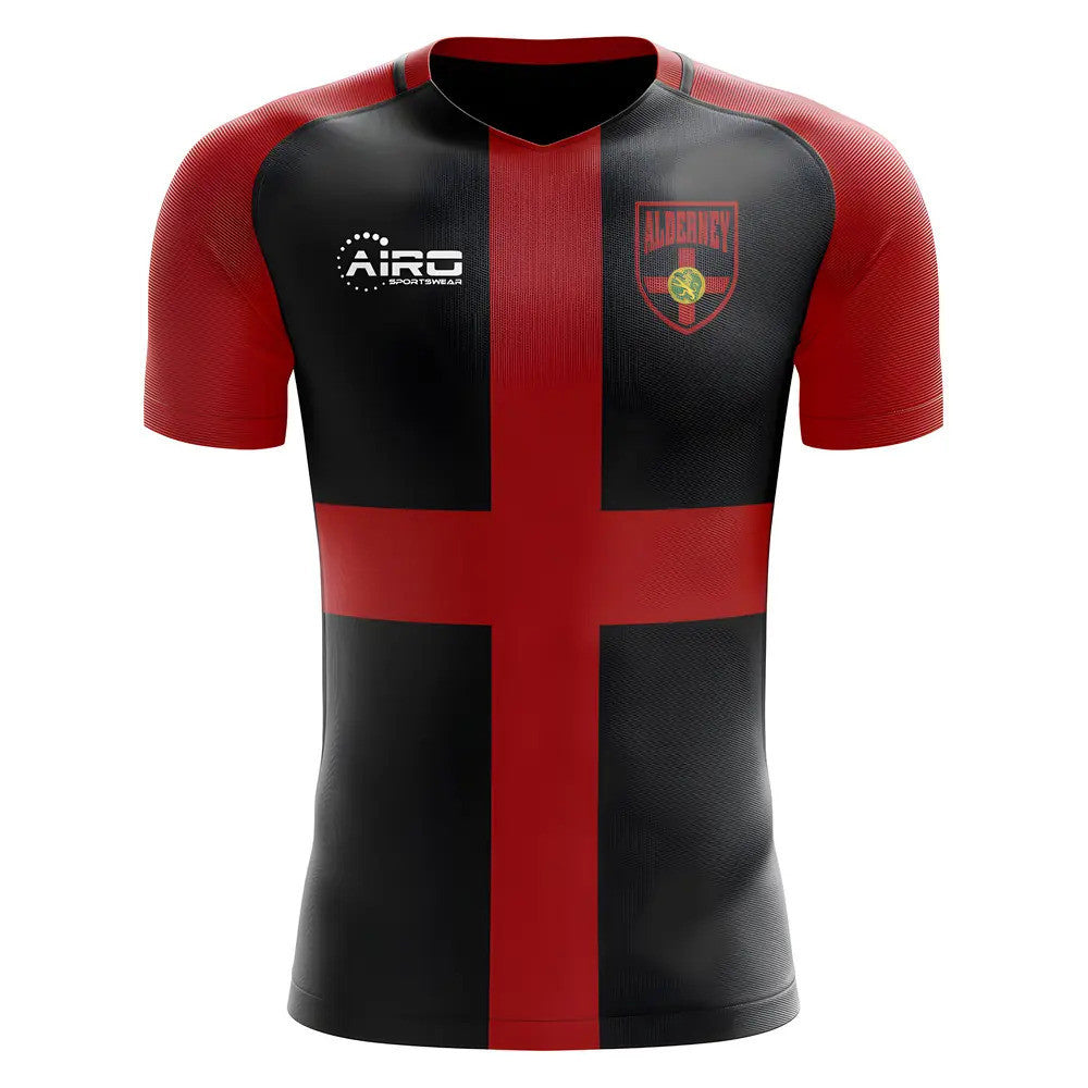 2025-2026 Alderney Home Concept Football Shirt - Kids (Long Sleeve)_0