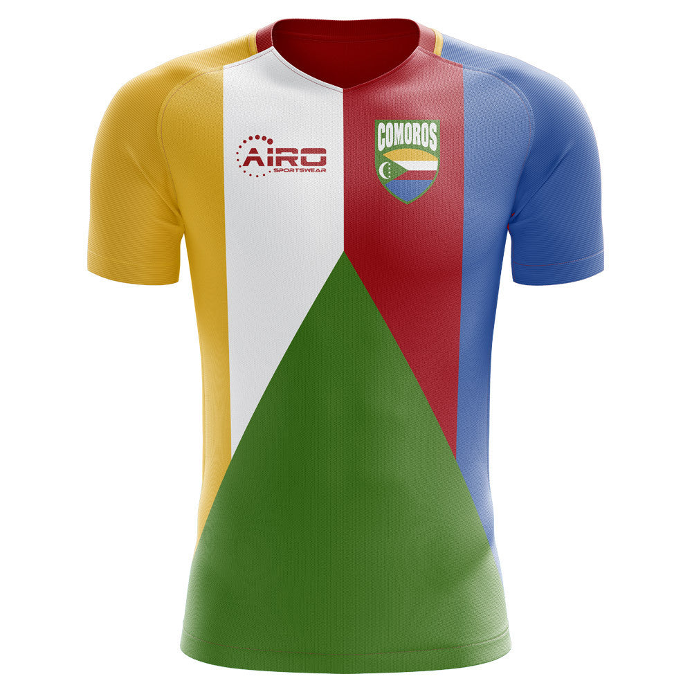 2025-2026 Comoros Home Concept Football Shirt - Kids (Long Sleeve)_0