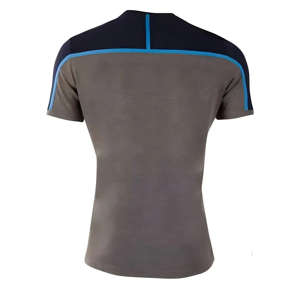 2018-2019 Scotland Macron Rugby Travel Polycotton T-Shirt (Charcoal) - Kids_1