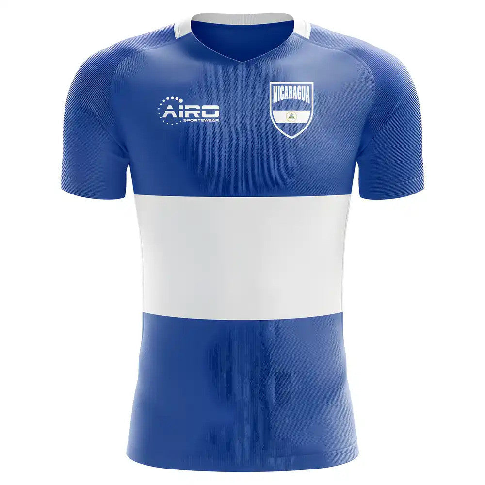 2025-2026 Nicaragua Home Concept Football Shirt - Kids (Long Sleeve)_0