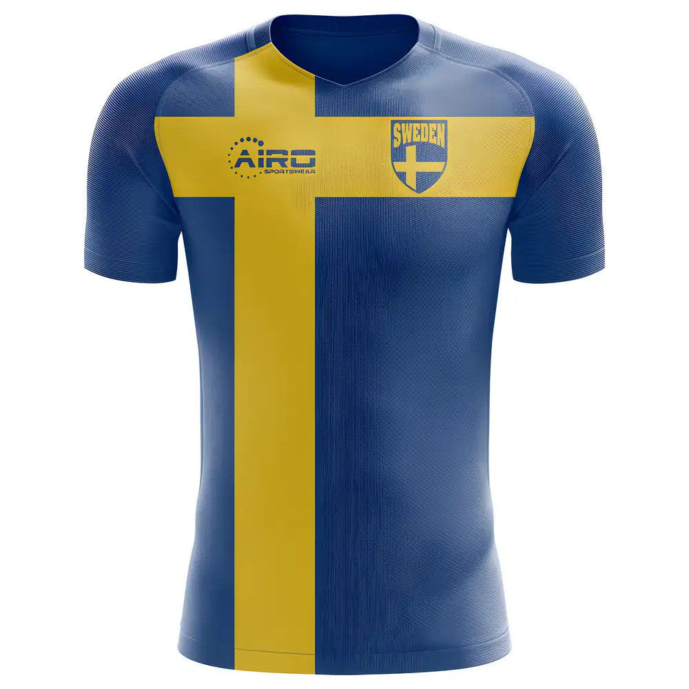 2025-2026 Sweden Flag Concept Football Shirt - Little Boys_0