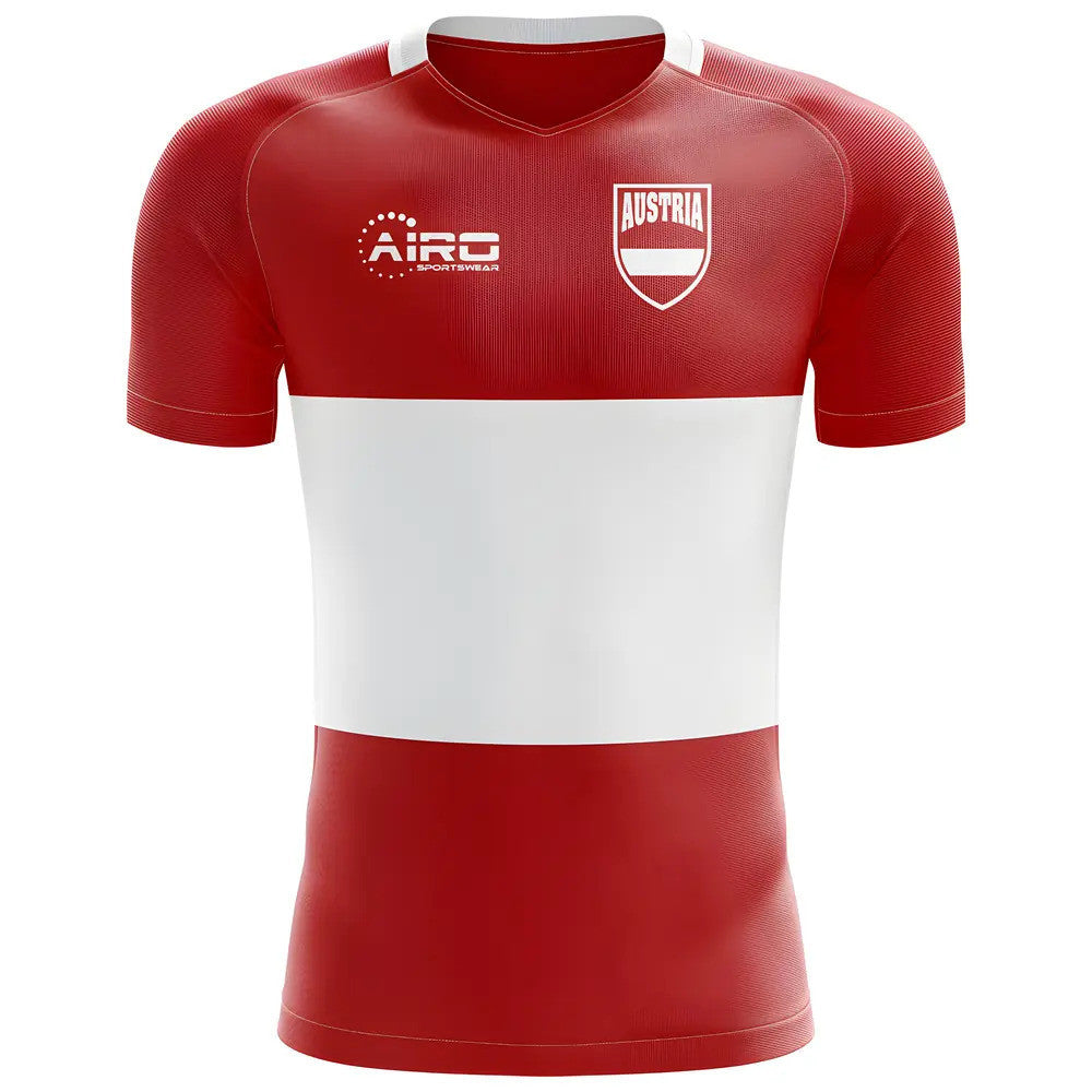 2025-2026 Austria Flag Concept Football Shirt - Kids (Long Sleeve)_0