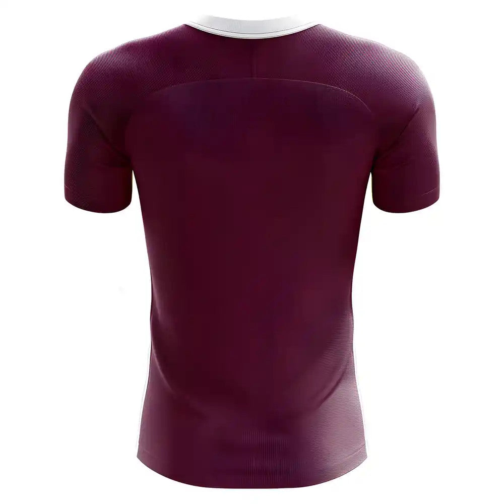 2025-2026 Qatar Home Concept Football Shirt - Kids (Long Sleeve)_1